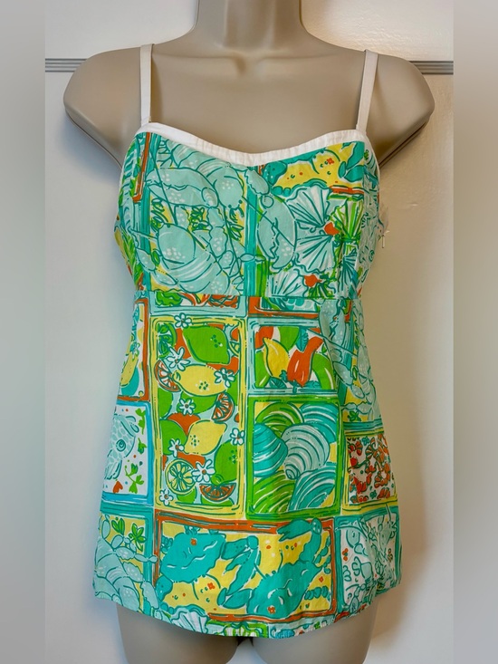 Lilly Pulitzer Tops - Lilly Pulitzer Merianne Top — “Just Add Lemon” 🍋🦞
